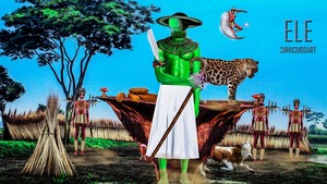 Ancient Igbo God ELE Ruler Of Saturn And The Father Of The Agriculture By Sirius Ugo Art  3 