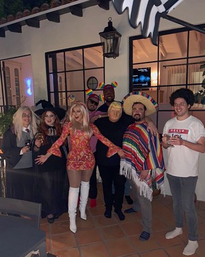  Bebe hosts a Halloween party