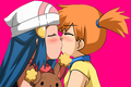 Dawn and Misty kiss - pokemon photo