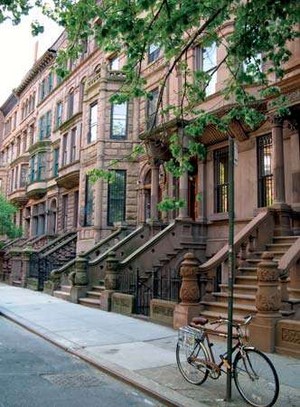  Harlem grès brun, brownstone House
