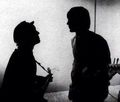 John and Paul silhouettes  - the-beatles photo