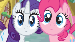  Rarity and Pinkie stare pinkie and rarity 34272525 900 506