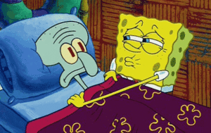  Spongebob says "Get Well Soon Lovely,Kirsten" 💖