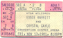  A Vintage konser Ticket Stubb