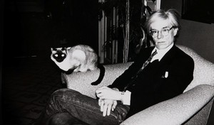 Andy Warhol And His Cat