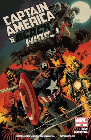  Captain America And Black Widow (2012) Art kwa Francesco Francavilla