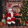 Charlotte Flair with Santa - wwe photo