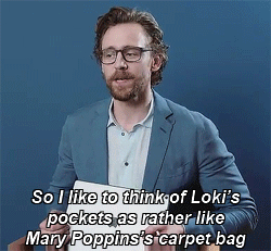  What sort of things do Du imagine are in Loki’s pockets ?