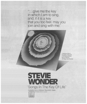  Promo For 1976 Release, Songs In The Key Of Life