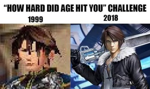  Squall Leonhart THEN AND NOW