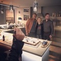 Stephen and Emily - BTS  - stephen-amell-and-emily-bett-rickards photo