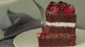  stroberi cokelat Cake