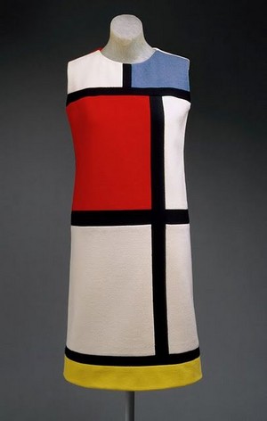  Vintage Color Block Dress