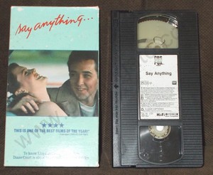  1989 Film, Say Anything On videocassete