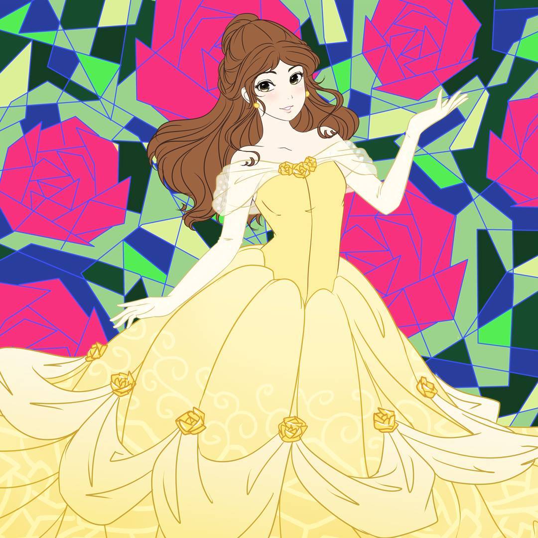 Disney Princess Fan Art: Belle.