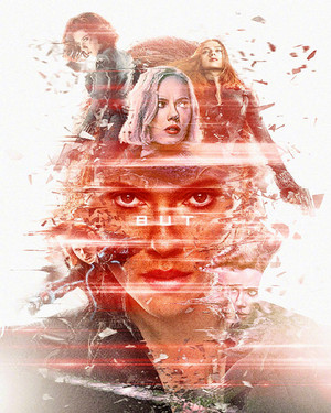 Black Widow ~Avengers: Endgame Original Six Characters Promotional Art by masaolab 