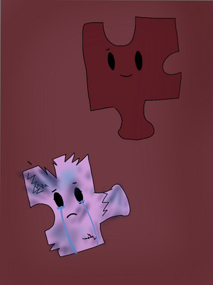 Broken puzzle piece