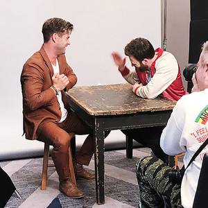  Chris Evans and Chris Hemsworth behind the scenes for People magazine (May 2019)