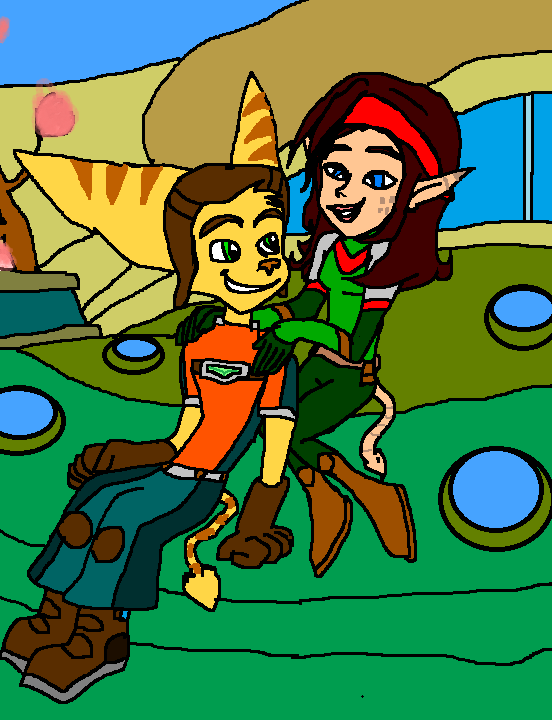 Fan Art of Hanging Out Together Ratchet x Talwyn Apogee for fans of Ratchet ...