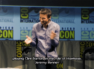  Jeremy Renner ~The Avengers at Comic Con in San Diego 2010