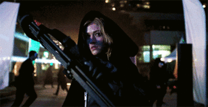 Mia Smoak in “Arrow 7.16: Star City 2040″