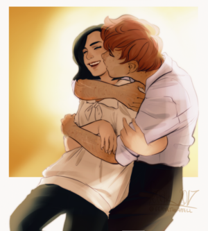  Newt/Tina Drawing - Happiness On The Loose