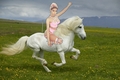 Nicki Minaj riding on her Beautiful White Stallion - nicki-minaj fan art
