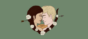  Peeta/Katniss kertas dinding - Just The Girl With The Boy With The roti
