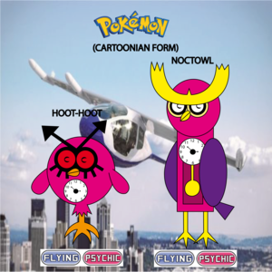  Pokemon (8 Generation) Hoothoot & Noctowl
