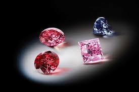 A Set Of Diamonds In An Assortment Of Colors