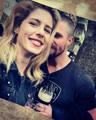 Stephen's Message - stephen-amell-and-emily-bett-rickards photo