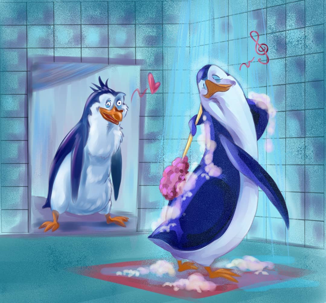 Taking A Bath Penguins Of Madagascar Fan Art 42763848 Fanpop.
