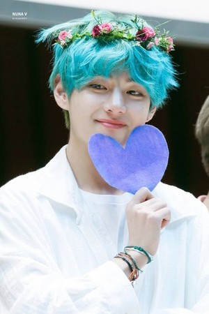 V with his new Blue Hair