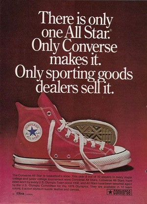 Vintage Promo Ad For Converse All Stars