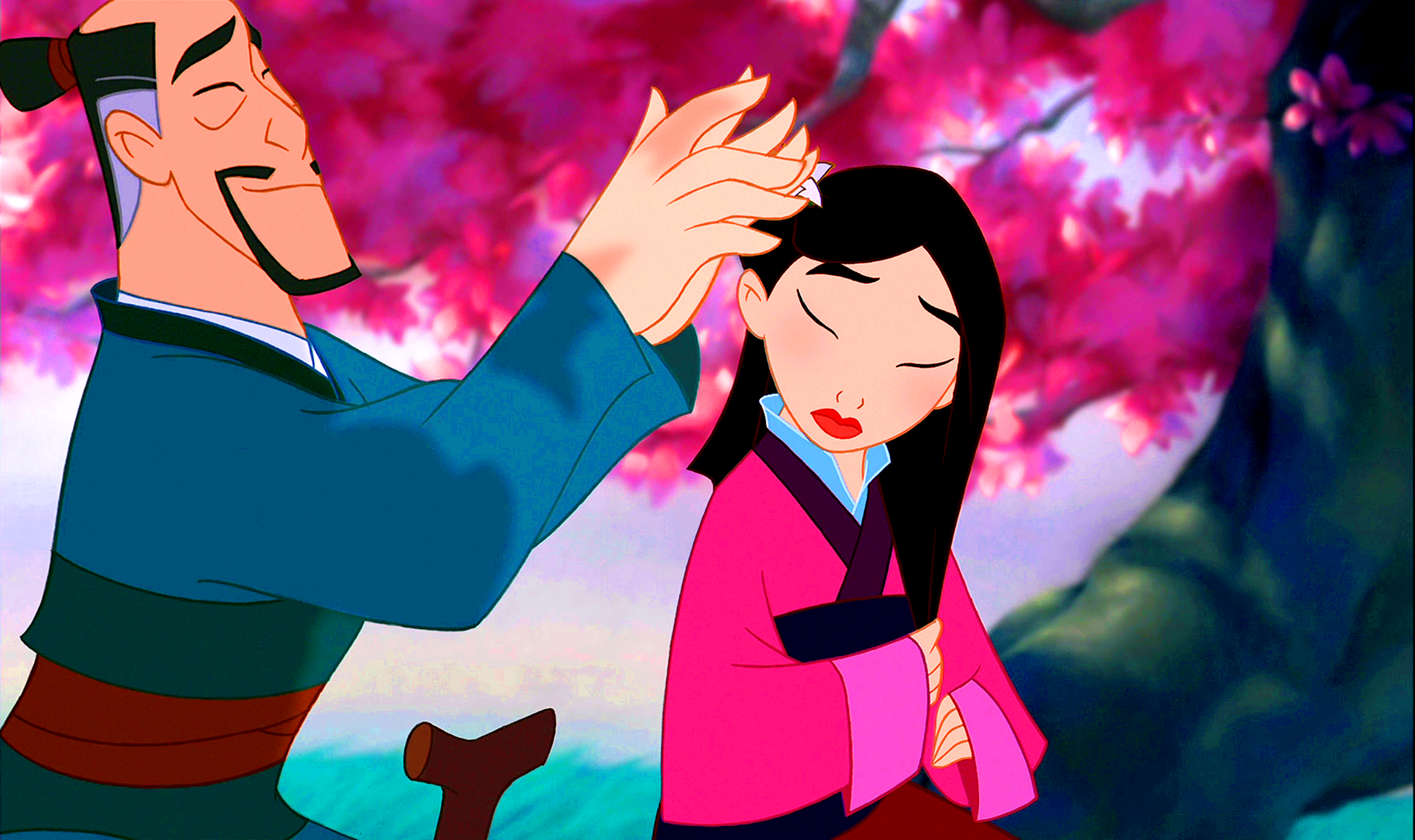 Walt disney Screencapture of Fa Zhou and Fa mulan from "Mulan" (1...