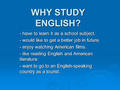 Why Study English - cherl12345-tamara photo