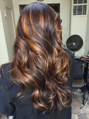  Dark Hair With Red Highlights