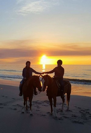 Horseback Riding On The Beach