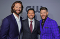Jared Padalecki, Misha Collins, and Jensen Ackles May 16, 2019 The CW Network 2019 Upfronts - supernatural photo