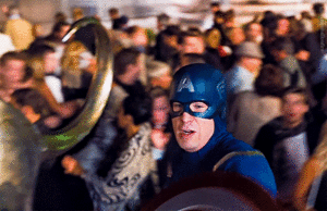  Loki vs gorra, cap -(The Avengers) 2012