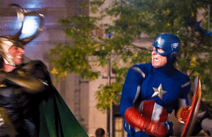  Loki vs mũ lưỡi trai, cap -(The Avengers) 2012