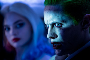  Margot Robbie as Harley Quinn and Jared Leto as The Joker