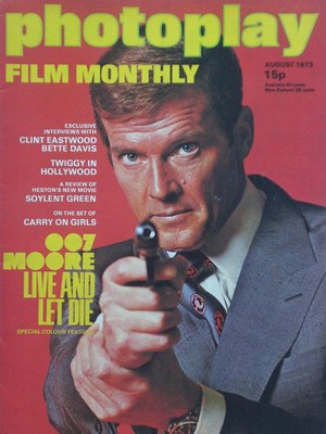Sir Roger Moore On The Cover Of Photoplay