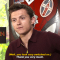 Tom Holland on doing press for his movies - spider-man fan art