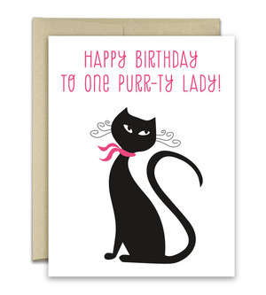  Cat Birthday Card