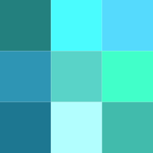 Different Shades Of Teal