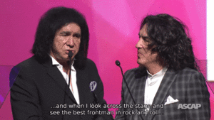  Gene Simmons and Paul Stanley accepting the ASCAP Founders Award on April 29th, 2015