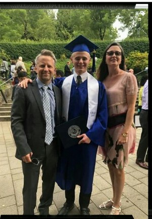  Gordon's son graduated
