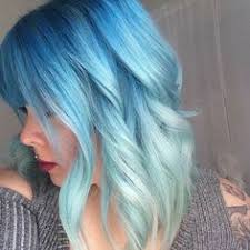 Light Blue Ombre Haircolor