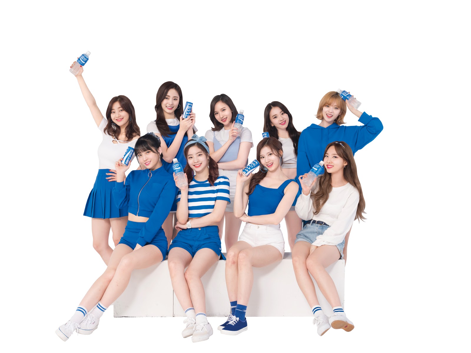 Wallpaper of Pocari Sweat Photoshoot for fans of Twice (JYP Ent). 